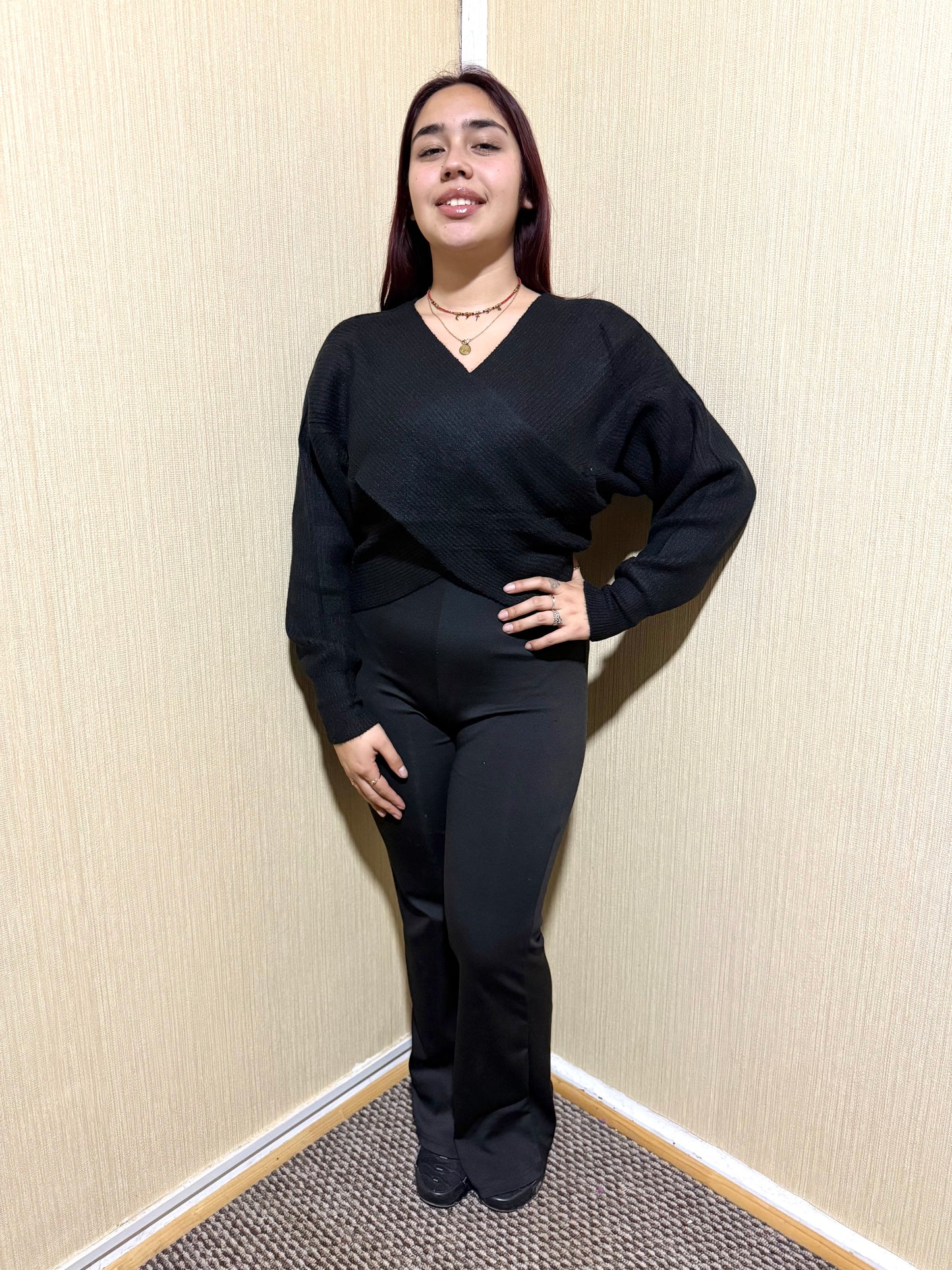 Sweater cruzado