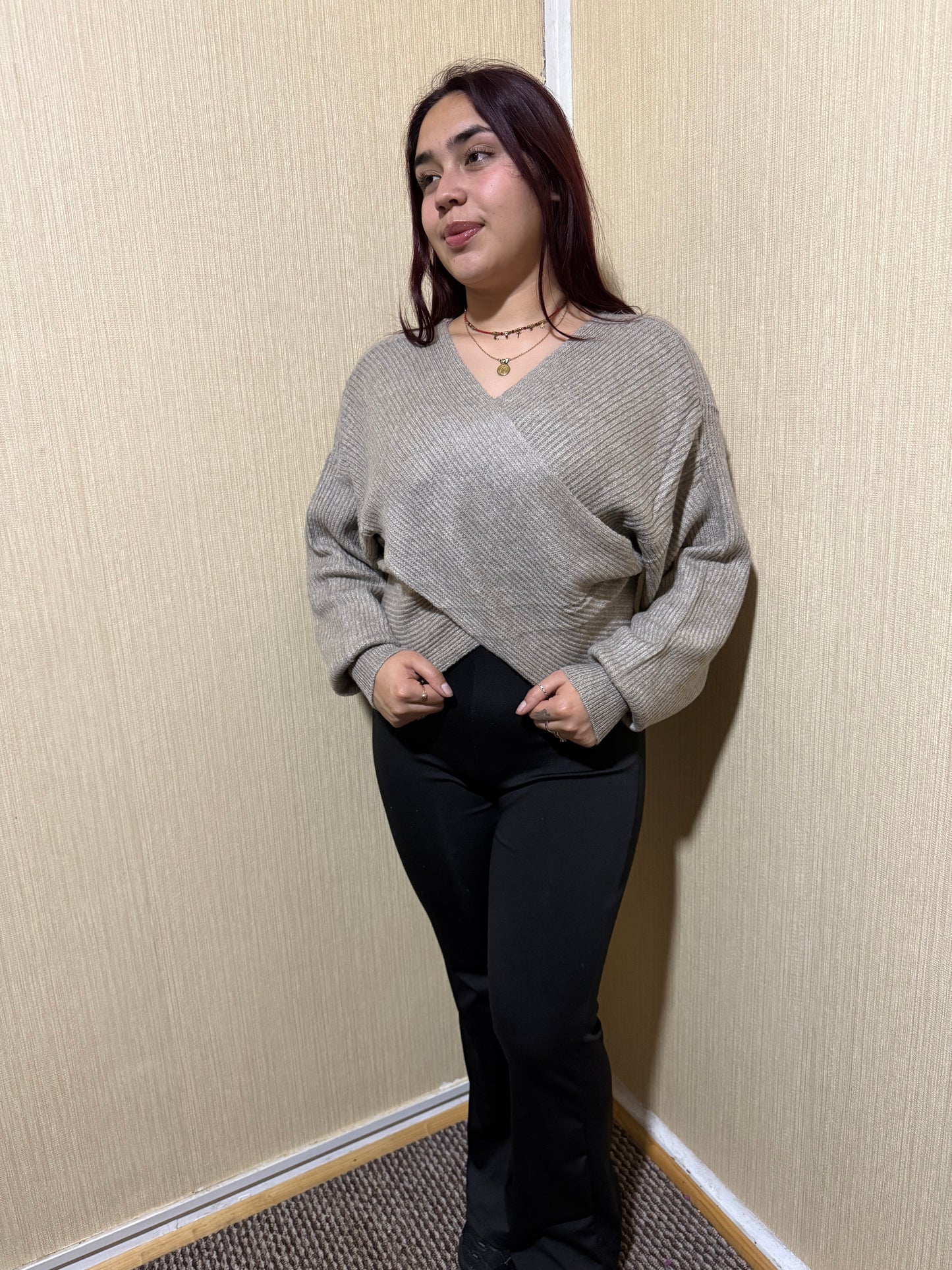 Sweater cruzado