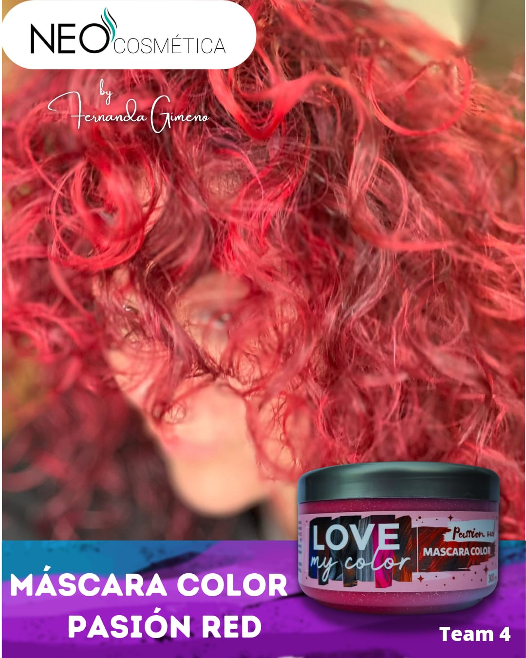 Tintura Orgánica LOVE MY COLOR - PASSION RED