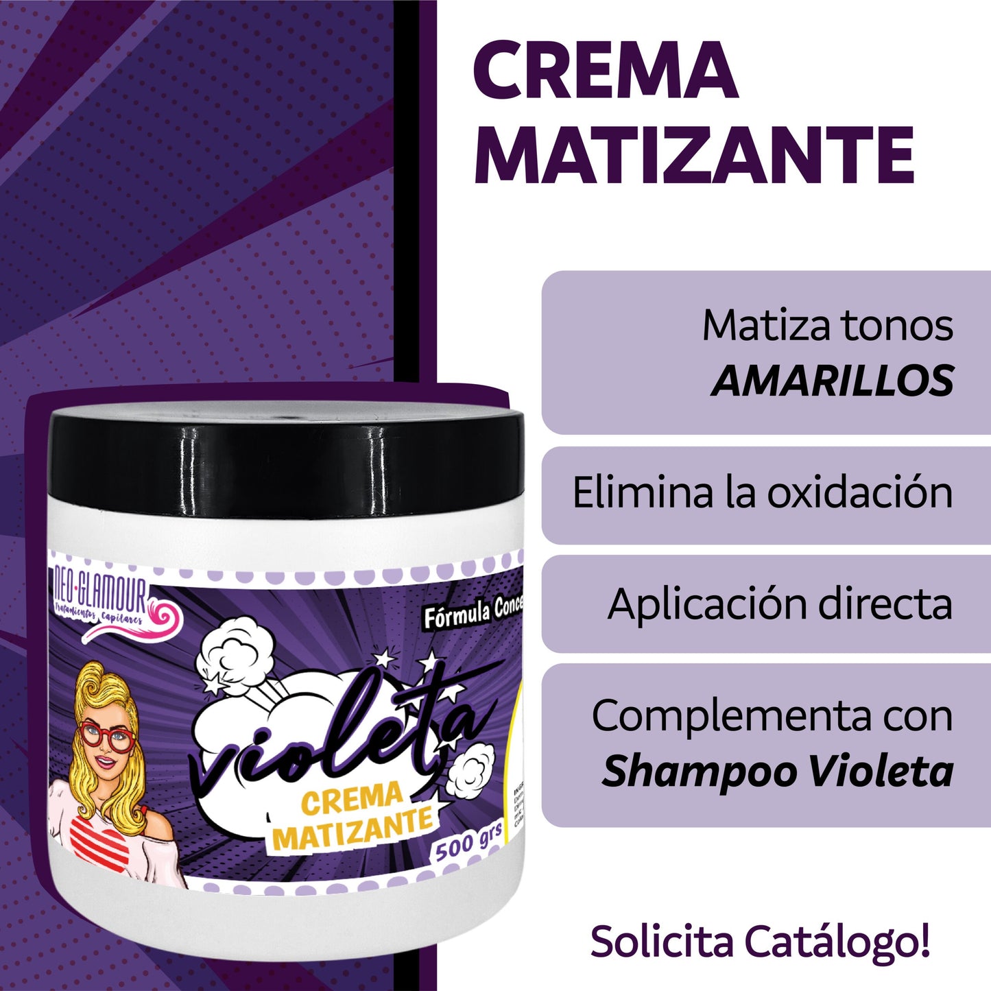 VIOLETA - Crema de Masaje Matizante 500GR
