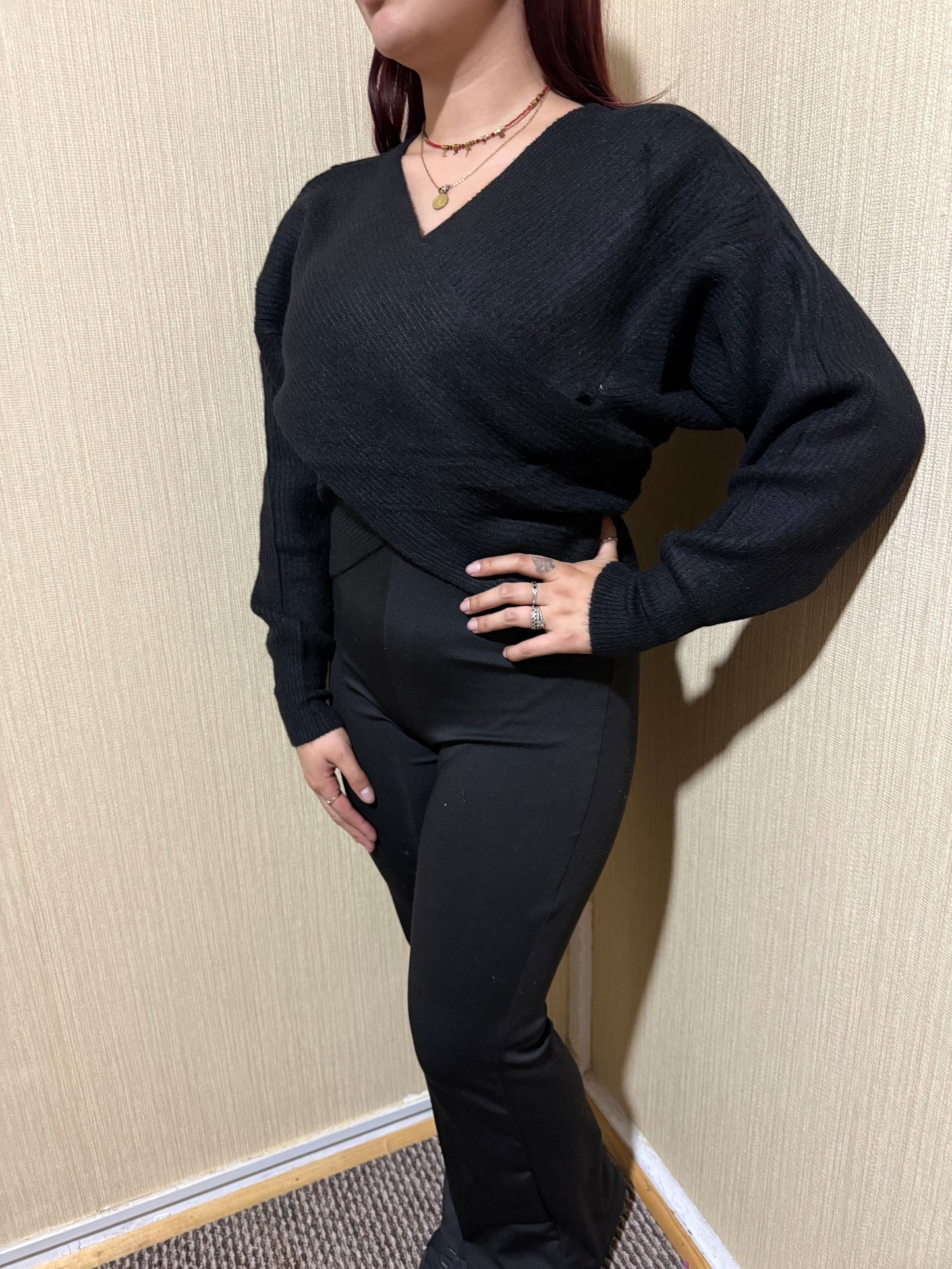 Sweater cruzado