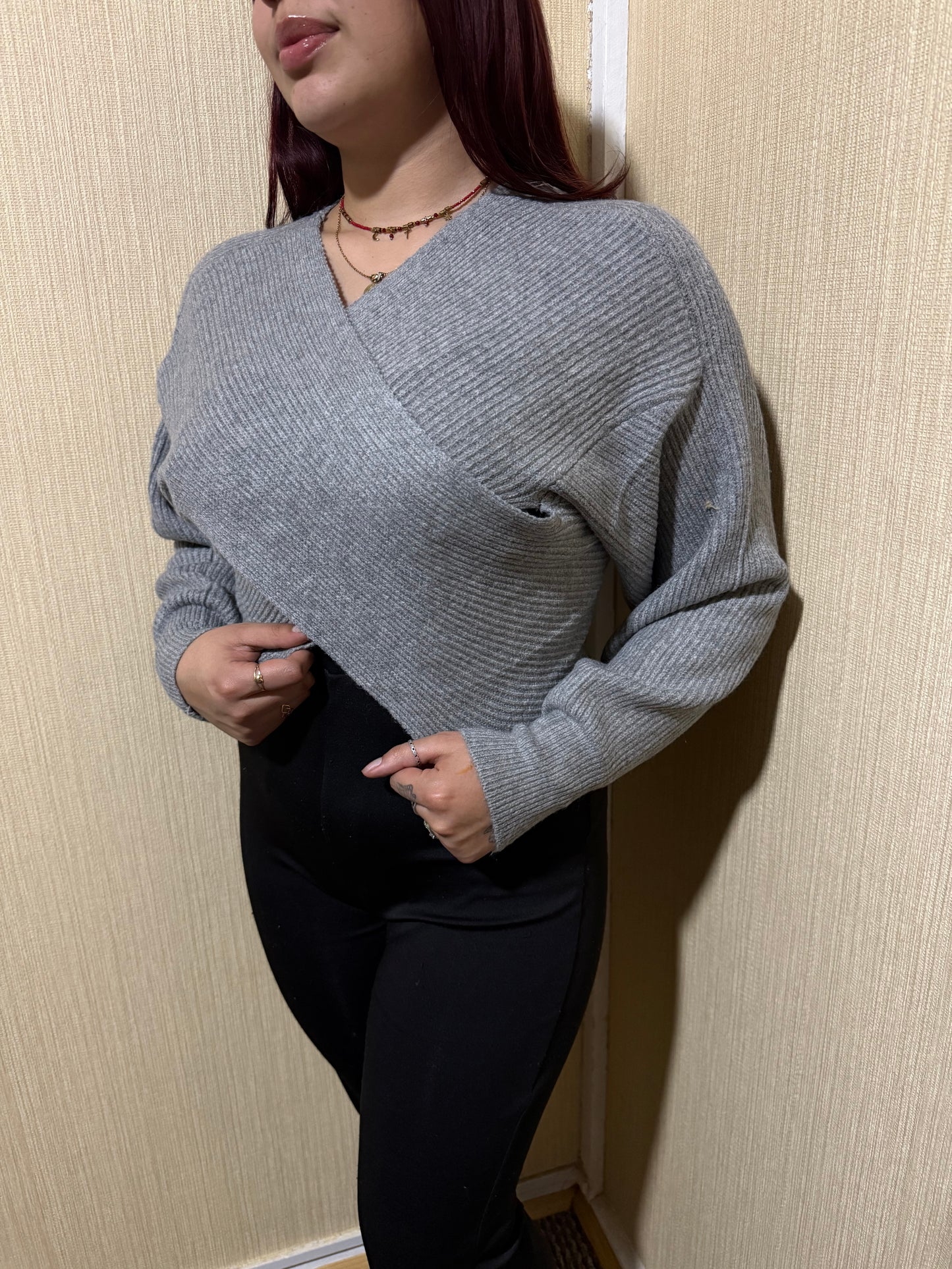 Sweater cruzado