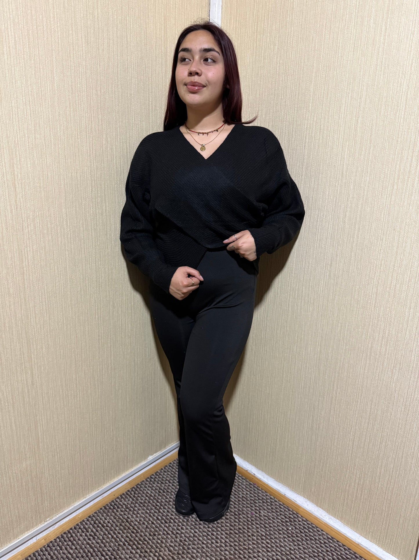 Sweater cruzado