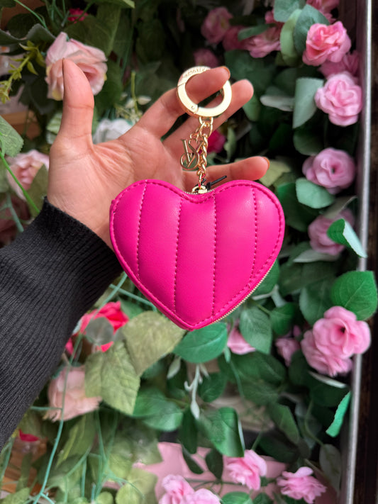 Monedero corazón fucsia